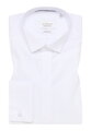 ETERNA Modern Fit fraková biela nepresvitajúca košeľa dlhý rukáv Rypsový keper Non Iron 100% bavlna Francúzska manžeta Cover