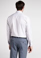 ETERNA Modern Fit biela nepresvitajúca košeľa dlhý rukáv Rypsový keper Non Iron 100% bavlna Francúzska manžeta Golier Shark Cover