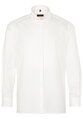 Svadobná ETERNA Modern Fit krémová nepresvitajúca košeľa dlhý rukáv Rypsový keper Non Iron 100% bavlna Francúzska manžeta stojačik