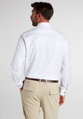 ETERNA Modern Fit pánska košeľa biela nie presvitajúca s čiernými gombíkmi Non iron Cover