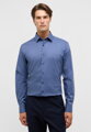 Pánska košeľa ETERNA Slim fit denim farba s kontrastom Non Iron