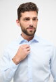 ETERNA Slim Fit svetlomodrá košeľa pánska dlhý rukáv Popelín