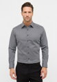 Vzorovaná nežehlivá čierno šedá košeľa ETERNA Modern fit Dynamic cotton