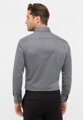 Vzorovaná nežehlivá čierno šedá košeľa ETERNA Modern fit Dynamic cotton