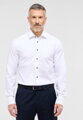 Pánska biela košeľa ETERNA Slim fit s jemnou štruktúrou