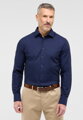 Pánska navy košeľa ETERNA Slim fit s jemnou štruktúrou