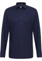 Pánska navy košeľa ETERNA Slim fit s jemnou štruktúrou