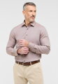 Pánska košeľa ETERNA Slim fit s jemnou štruktúrou vo svetlo hnedej farbe