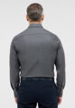 ETERNA Slim fit čierno sivá košeľa s jemnou štruktúrou Non Iron