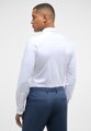 1863 BY ETERNA Jersey luxusná pletená pánska košeľa biela Slim Fit super soft Easy Care