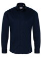 1863 BY ETERNA Jersey luxusná pletená pánska košeľa polnočná modrá Slim Fit super soft Easy Care