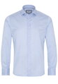 1863 BY ETERNA luxusná pánska košeľa modrý prúžok ETERNA Slim Fit super soft Easy Care