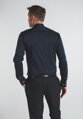 ETERNA Slim Fit pánska strečová košeľa formálna tmavo modrá Navy Easy Care