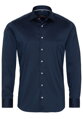 ETERNA Slim Fit pánska strečová košeľa formálna tmavo modrá Navy Easy Care
