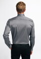 ETERNA Slim Fit pánska strečová košeľa formálna tmavo sivá Easy Care