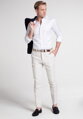 1863 BY ETERNA luxusná pánska košeľa biela ETERNA Slim Fit super soft Easy Care