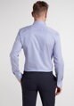 1863 BY ETERNA modrá prúžkovaná košeľa Slim Fit rypsový keper Non Iron