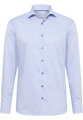 ETERNA Slim Fit modrá printová košeľa Popelín Non Iron