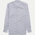 ETERNA Slim fit košeľa kvetinový motív hnedo modrá Non Iron