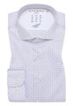 ETERNA Slim fit modro hnedá košeľa streč Performance Easy Iron