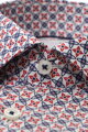 ETERNA Slim fit červeno modrá košeľa streč Performance Easy Iron