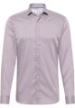ETERNA Slim fit červeno modrá košeľa streč Performance Easy Iron