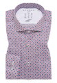 ETERNA Slim fit červeno modrá košeľa streč Performance Easy Iron
