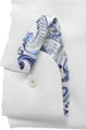 ETERNA Slim fit Oxford biela košeľa s kontrastom Non Iron