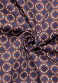ETERNA Slim fit módna košeľa s potlačou červeno hnedý odtieň Non Iron