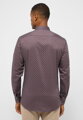 ETERNA Slim fit módna košeľa s potlačou červeno hnedý odtieň Non Iron