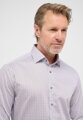 ETERNA Slim fit košeľa Dynamic cotton hnedo modrá Non Iron