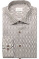 ETERNA Slim fit košeľa Dynamic cotton hnedo modrá Non Iron
