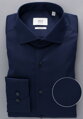 1863 BY ETERNA luxusná keprová košeľa polnočná modrá Slim Fit super soft Non Iron