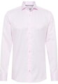 1863 BY ETERNA luxusná keprová košeľa ružová Slim Fit super soft Non Iron