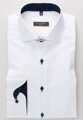 Pánska košeľa ETERNA Slim Fit Royal Oxford biela s modrým kontrastom Non Iron