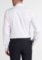 Pánska košeľa ETERNA Slim Fit Royal Oxford biela s modrým kontrastom Non Iron