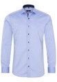 Pánska košeľa ETERNA Slim Fit Royal Oxford modrá s navy kontrastom Non Iron