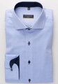 Pánska košeľa ETERNA Slim Fit Royal Oxford modrá s navy kontrastom Non Iron