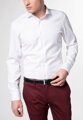 ETERNA Slim Fit biela nepriesvitná košeľa dlhý rukáv Non Iron Cover