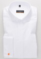 ETERNA Slim Fit biela nepresvitajúca košeľa na manžetové gombíky - Skrytá léga Non Iron Extra predlžený rukáv 72 cm