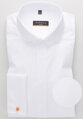 ETERNA Slim Fit biela nepresvitajúca košeľa Cover na manžetové gombíky Non Iron - Skrytá léga