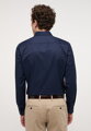 ETERNA Slim Fit navy modrá nie presvitajúca košeľa dlhý rukáv Non Iron