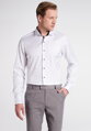 ETERNA Slim Fit pánska košeľa biela Cover s tmavo modrým kontrastom Non iron