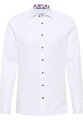 Biela košeľa ETERNA Slim fit Cover s červeným kontrastom Non Iron