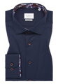 ETERNA Slim fit Navy košeľa Cover s červeným kontrastom Non Iron