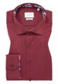 ETERNA Slim fit vínová košeľa Cover s červeným kontrastom Non Iron