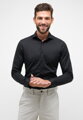 ETERNA Super Slim čierna nie presvitajúca košeľa dlhý rukáv Non Iron