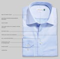J. Harvest & Frost pánska bavlnená nežehlivá košeľa Regular fit sivá