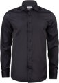 J. Harvest & Frost pánska bavlnená nežehlivá košeľa Slim fit čierna