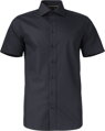 J. Harvest & Frost pánska nežehlivá košeľa čierna Slim - krátky rukáv